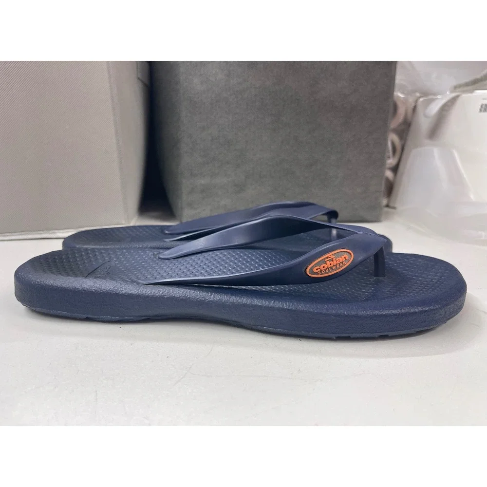 Cobian Soulwear Mens Navy Blue Flip Flop Sandals Size 10/11 Thong Slides